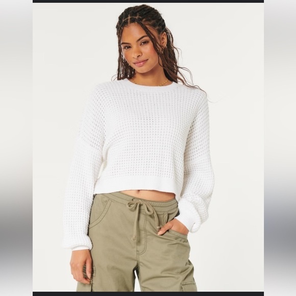 Hollister easy waffle crew sweater small - Picture 5 of 5